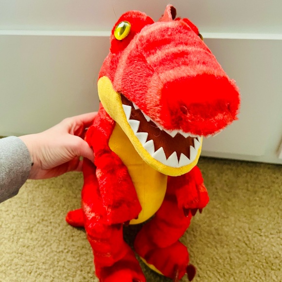 Build-A-Bear Red Velociraptor - Strawberry Heart - Picture 2 of 3